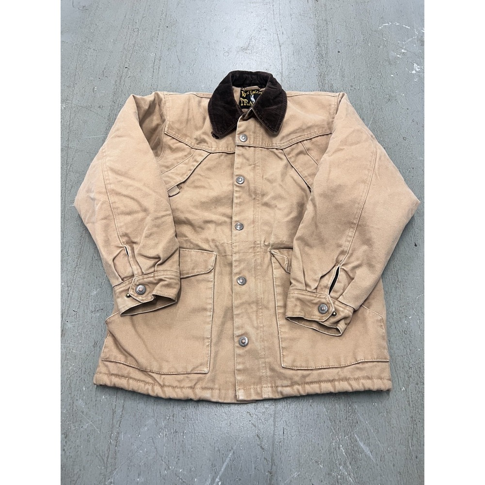 Wyoming Traders Jacket Mens Brown Button Front Corduroy Collar Western Cowboy